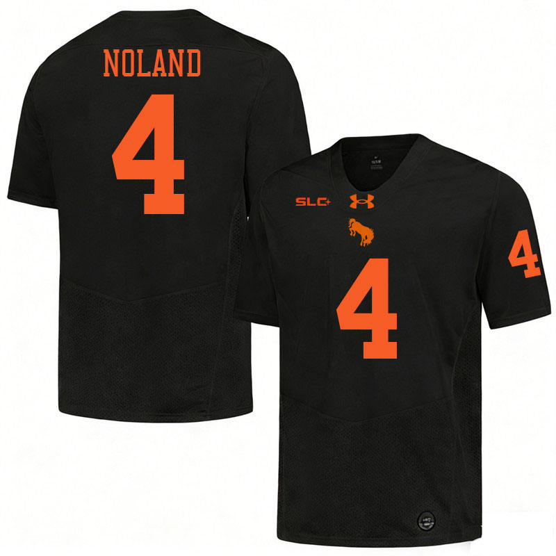 UT Rio Grande Valley Vaqueros #4 Xayvion Noland College Football Jerseys,Uniforms-Black